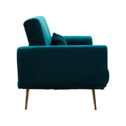 HATTON királykék bársony kanapéágy 211 cm