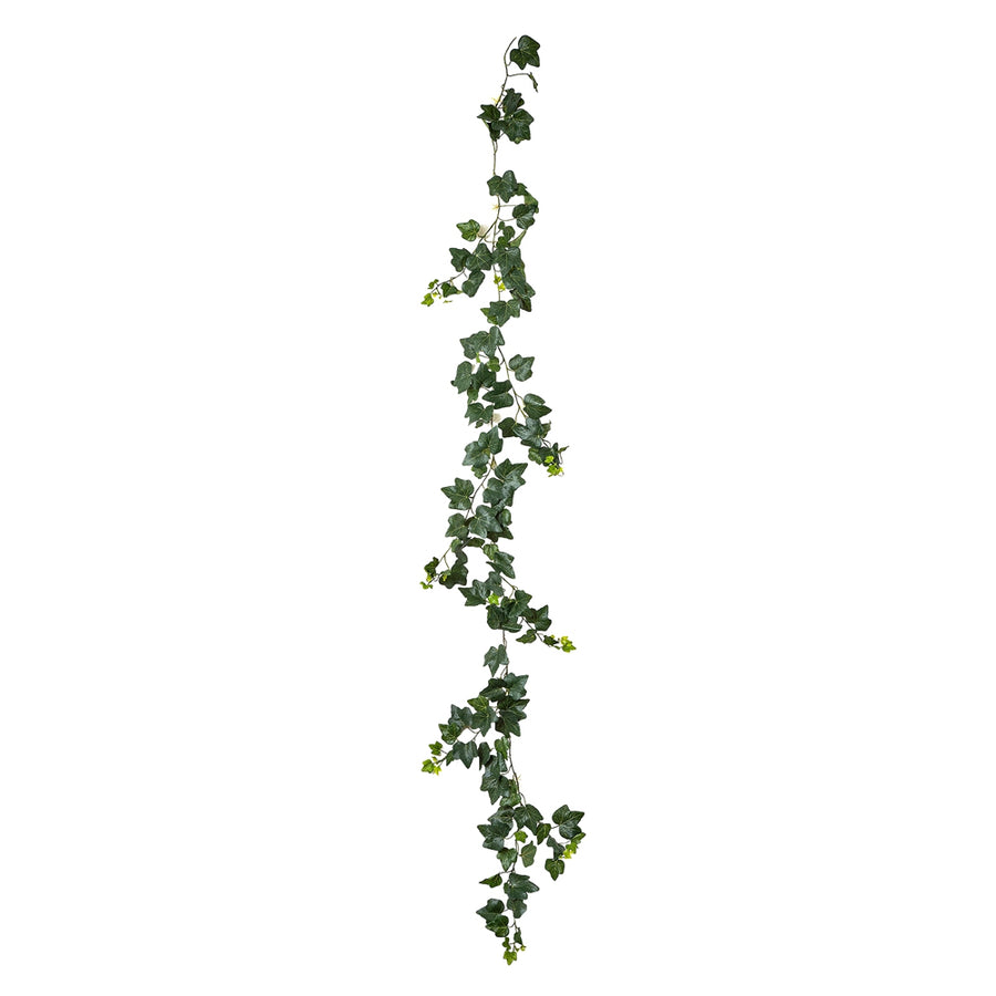 UV-álló mű borostyán girland 205 cm hosszúságban világosszürke háttéren