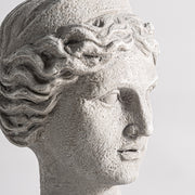 Klasszikus görög ihletésű HELENA dekor szobor törtfehér gyantából 24 cm