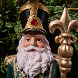HERITAGE diótörő Mikulás figura részletgazdag arany díszítésekkel