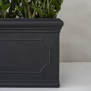 HERITAGE fekete fiberstone ültetőláda 100 cm