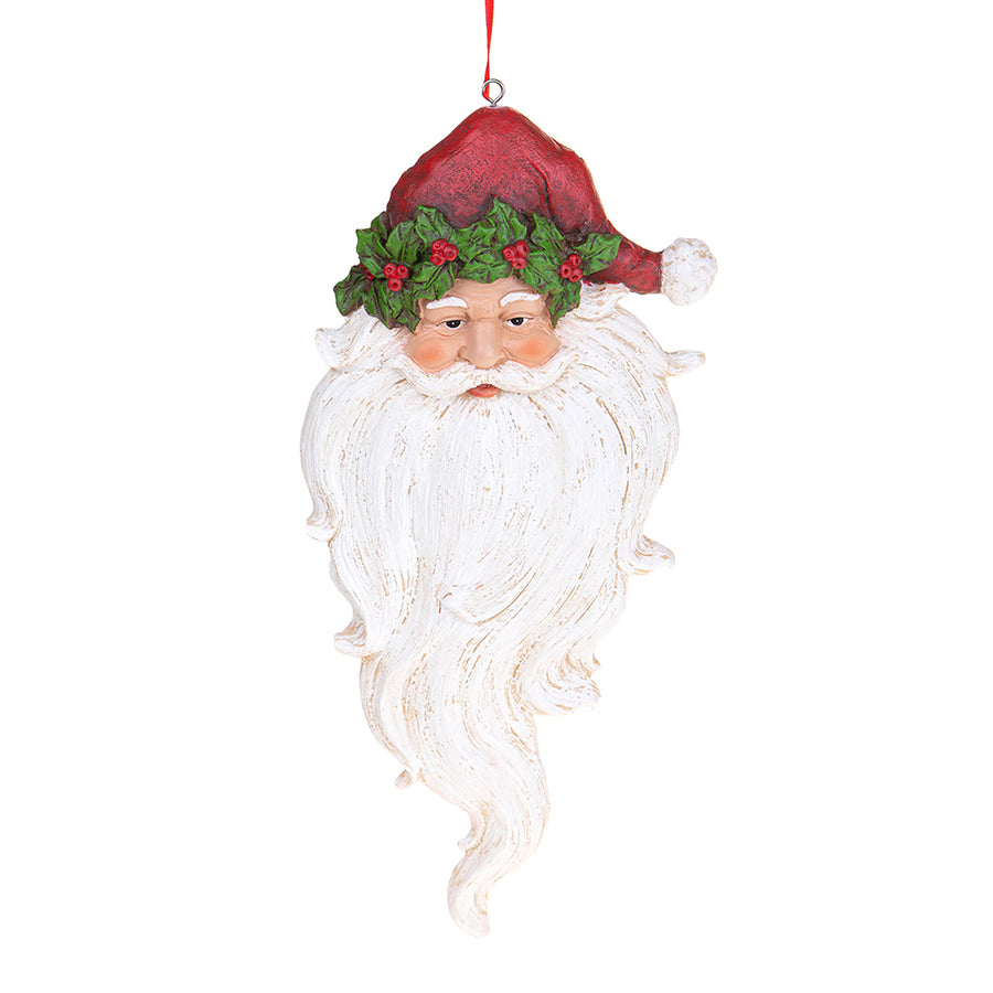 HERITAGE függeszthető vintage Mikulás figura 42 cm piros sapkával