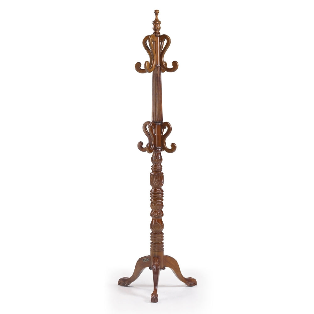 Heritage mahagónifa állófogas 190 cm klasszikus faragott kivitelben