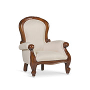 Heritage mahagónifa gyerekfotel klasszikus faragott fa vázzal