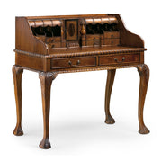 HERITAGE mahagónifa Chippendale szekreter 105 cm klasszikus részletekkel.