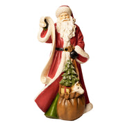 HERITAGE nagy piros Mikulás figura 43 cm fehér háttéren