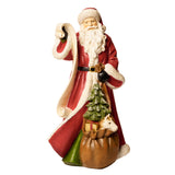 HERITAGE nagy piros Mikulás figura 43 cm fehér háttéren