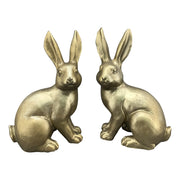 Aranyszínű húsvéti nyuszi figura.