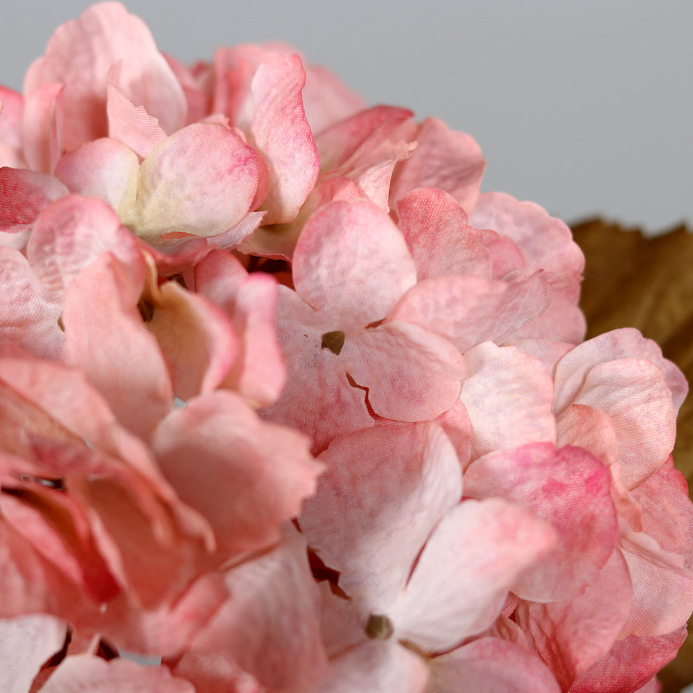 HYDRANGEA fáradt sötét pink mű hortenzia 44 cm