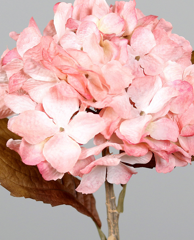 HYDRANGEA fáradt sötét pink mű hortenzia 44 cm