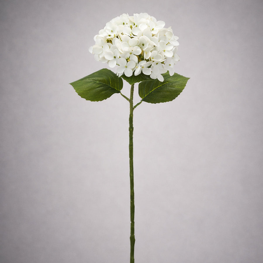 Fehér mű hortenzia teljes szálas dekorvirág elegáns megjelenéssel