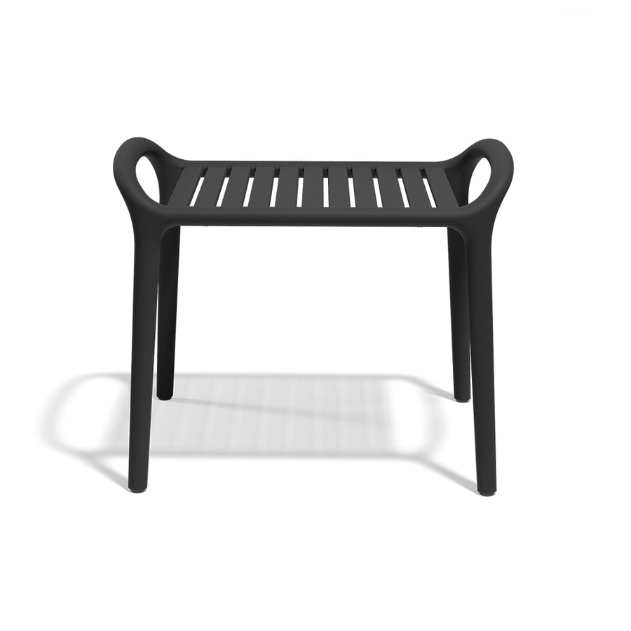 Fekete műanyag, design kisasztal.