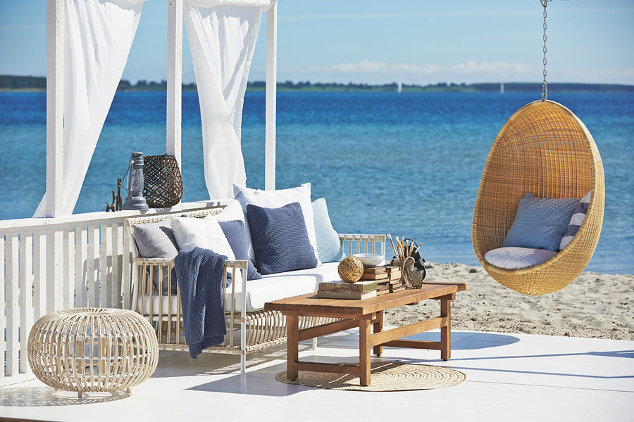 ICONS Egg Chair függeszthető kültéri műrattan tojásfotel