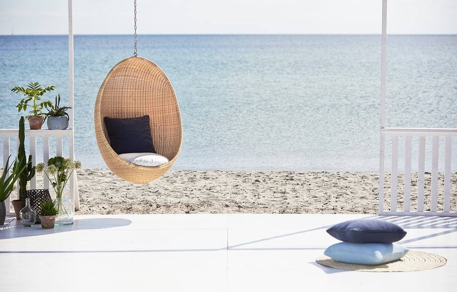 ICONS Egg Chair függeszthető kültéri műrattan tojásfotel