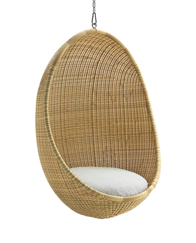 ICONS Egg Chair függeszthető kültéri műrattan tojásfotel