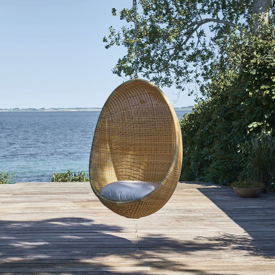 ICONS Egg Chair függeszthető kültéri műrattan tojásfotel