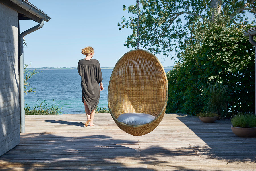 ICONS Egg Chair függeszthető kültéri műrattan tojásfotel