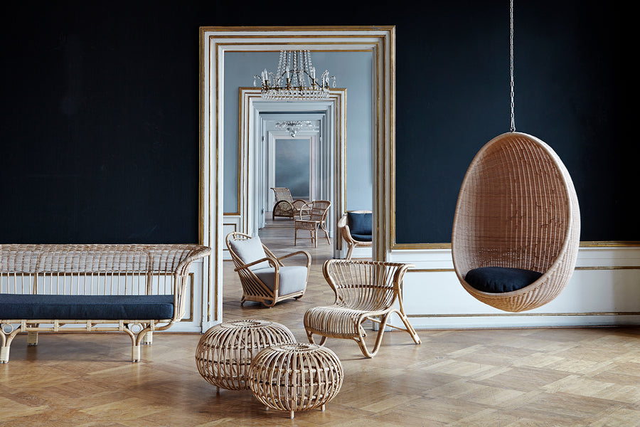 ICONS Egg Chair függeszthető natúr rattan tojásfotel
