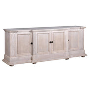 Imperial tölgyfa tálalószekrény oldalsó nézettel, klasszikus koloniál stílusban.