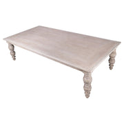 Tömör mangófából készült, koloniál stílusú, exkluzív, kézműves étkezőaszat.