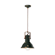 Vintage fekete színű ipari lámpa.