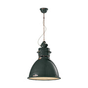 Vintage fekete színű ipari lámpa.