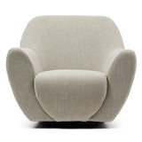 Jill Swivel natúr len forgó fotel elölnézet modern design