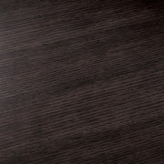 Mokkaszínű tölgyfurnérból készült, formatervezett design étkezőasztal..