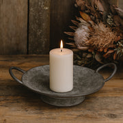 JUNKER szürke bádog tál Ø 24 cm