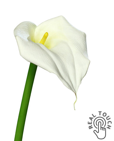 Kála művirág 68 cm fehér Real Touch "Calla"