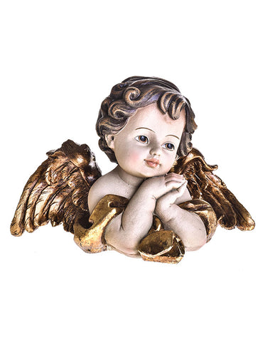 Barokk stílusú, karácsonyi angyal figura.