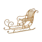 Arany színű karácsonyi fém szán.