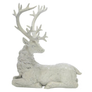 Fehér színű karácsonyi szarvas figura.