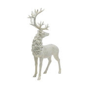 Fehér színű karácsonyi szarvas figura.