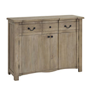 2 ajtós és 1 fiókos, tömörfa tálaló.