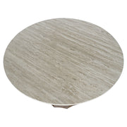 ARNE kerek mangófa-márvány étkezőasztal 120 cm