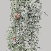 Jeges hatású, mű vörösfenyő girland.