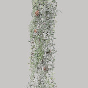 Jeges hatású, mű vörösfenyő girland.