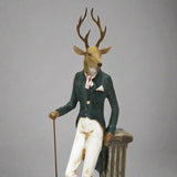 Sétapálcás szarvas figura.