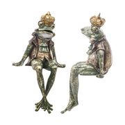 Ülő békakirályfi figura.