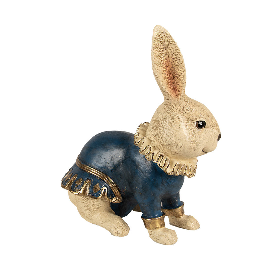 Spanyolgalléros, zsebórás nyuszifigura.