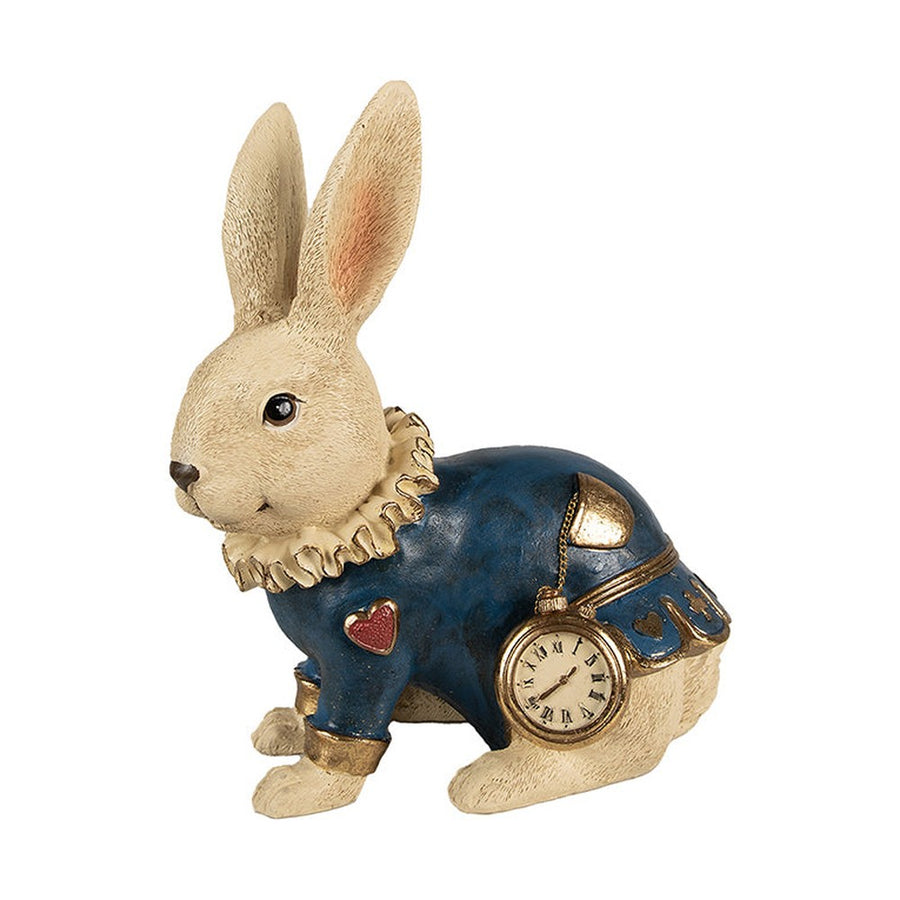 Spanyolgalléros, zsebórás nyuszifigura.