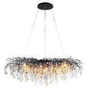 Fekete design faág csillár.