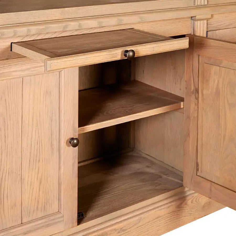 LYON óriás tölgyfa könyvszekrény 308 cm