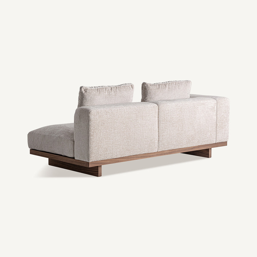 METTI japandi stílusú kanapé hátsó nézetből