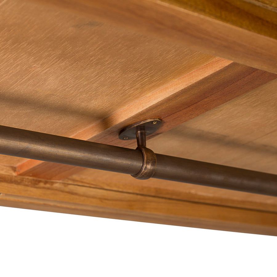 Tömör mindifából készült, modern, loft stílusú kézműves ruhafogas.