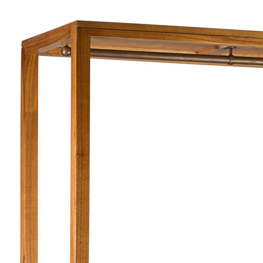 Tömör mindifából készült, modern, loft stílusú kézműves ruhafogas.