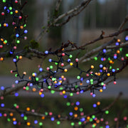 apró gömb LED-es kültéri fényfüzér részletgazdag kialakítással