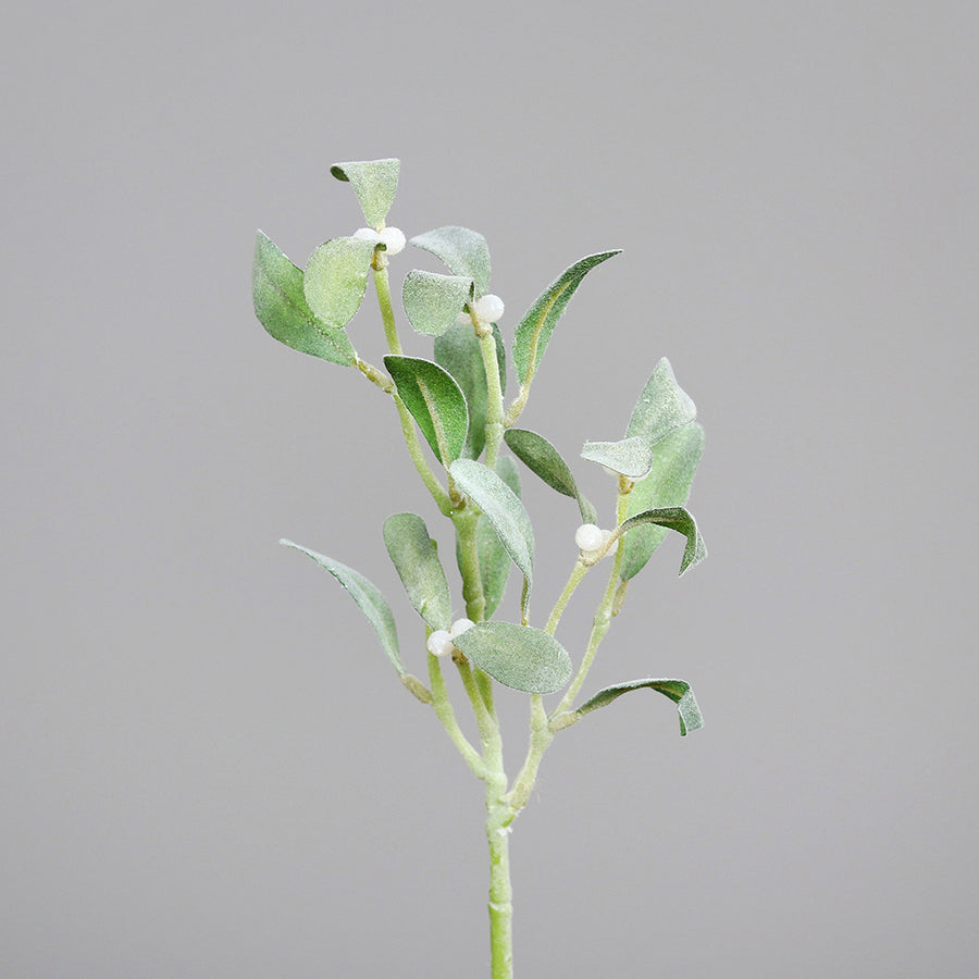Mistletoe kollekció deres mű fagyöngy ága, klasszikus ünnepi dekoráció 33 cm-es méretben.