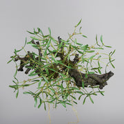 Impozáns méretű, prémium minőségű mű fagyöngy bokor ünnepi dekorációhoz, 58 cm-es kivitelben.